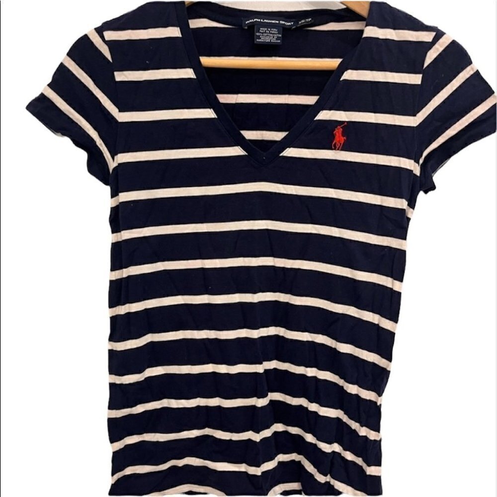 2/40$ Polo Ralph Lauren Xs Nautical White And Bleu